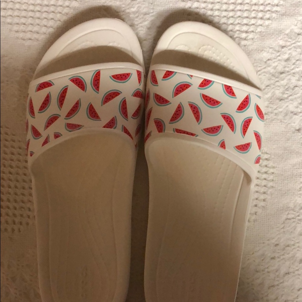 Crocs with watermelons